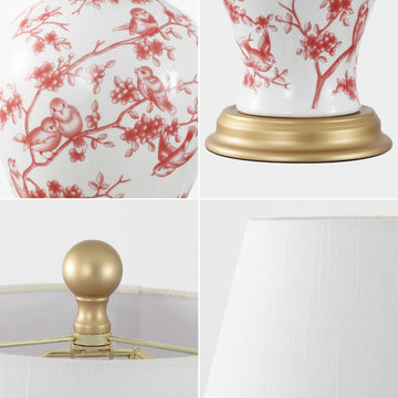 Grace 24" Floral LED Table Lamp - JONATHAN Y